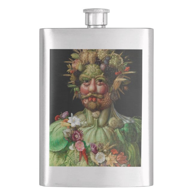 Giuseppe Arcimboldo - Vertumnus Hip Flask (Front)