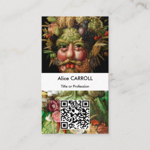 Giuseppe Arcimboldo - Vertumnus - QR Code Business Card