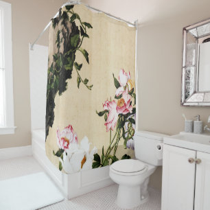 Giuseppe Castiglione - Paeony Fine Art Shower Curtain