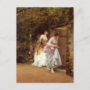 Giuseppe de Nittis- Back From Dance Postcard