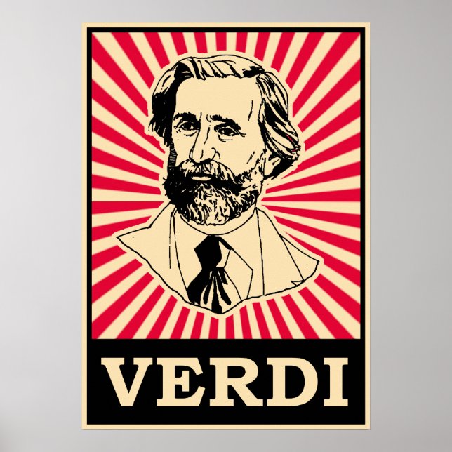 Giuseppe Fortunino Francesco Verdi Poster (Front)