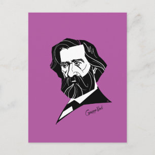 Giuseppe Verd Postcard