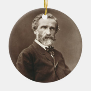 Giuseppe Verdi (1813-1901) from 'Galerie Contempor Ceramic Tree Decoration