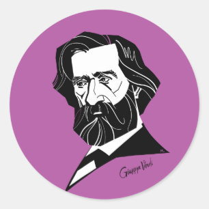 Giuseppe Verdi Classic Round Sticker