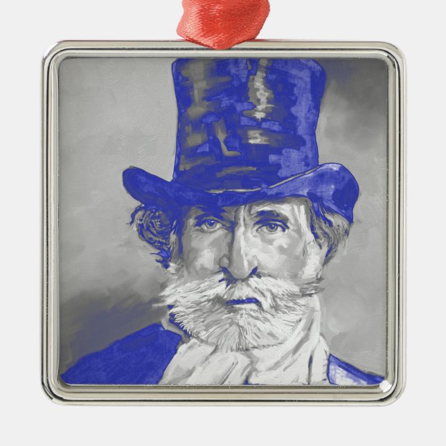 Giuseppe Verdi Metal Tree Decoration (Front)
