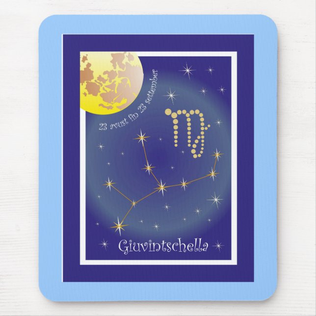 Giuvintschella 23 avust fin 23 settember Mauspad Mouse Mat (Front)