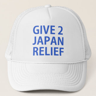 give 2 japan relief trucker hat