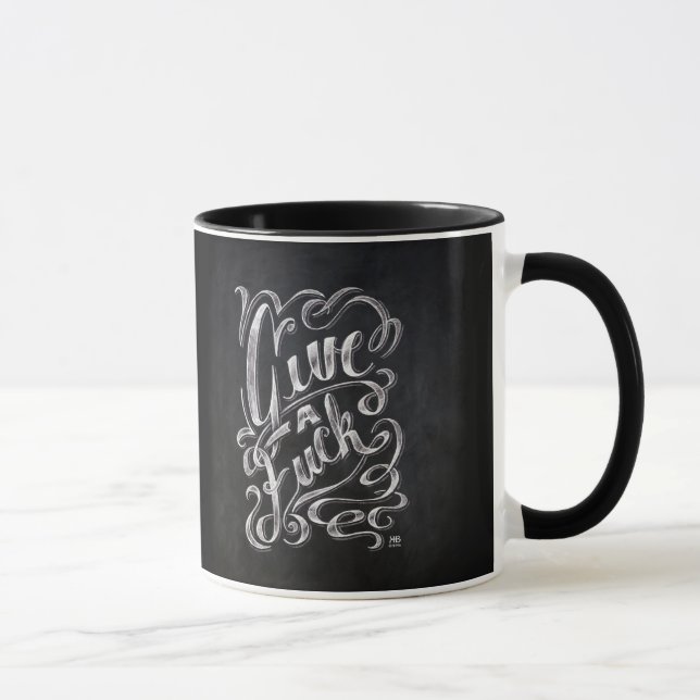 "Give a F..." quote Mug (Right)