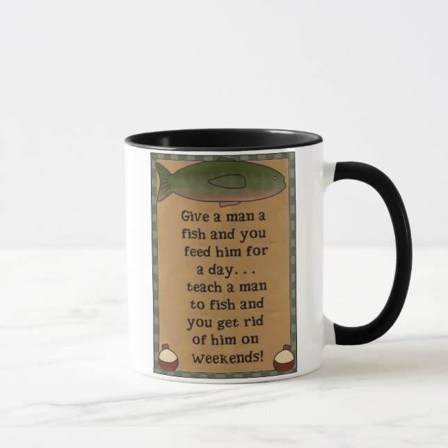 give a man a fish mug (Right)