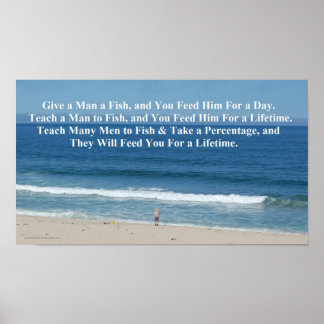 Give a Man a Fish Poster