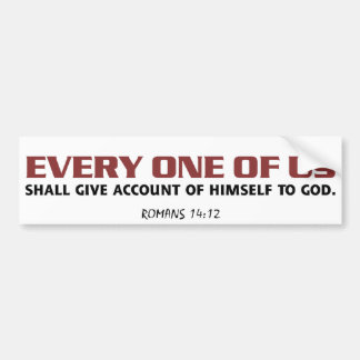Give Account (white) Bumper Sticker