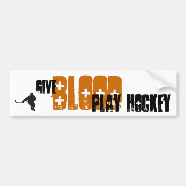 Give Blood Bumper Sticker (Front)