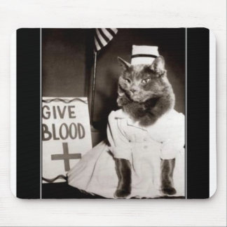 give blood cat mouse mat