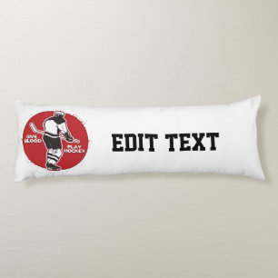 Give Blood Play Hockey Body Cushion