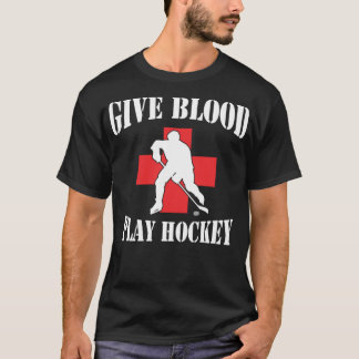 Give Blood Play Hockey Essential T-Shirt 