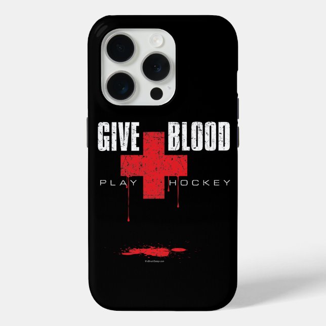 Give Blood. Play Hockey. iPhone 5 case (Back)