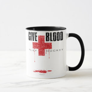 Give Blood Play Hockey v2 Mug