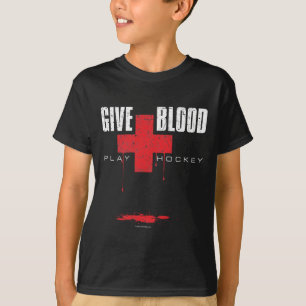 Give Blood Play Hockey v2 T-Shirt