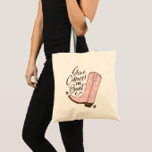 Give Cancer the Boot Breast Cancer Awareness Tote Bag (Front (Product))