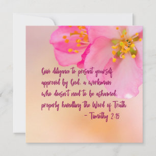 Give Diligence To present Yourself Christian