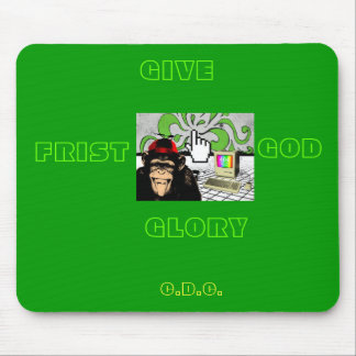 GIVE GOD THE GLORY MOUSE PAD- RETRO STYLE MAT