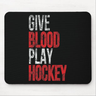 Give Heart And Play Ice Hockey - Player Inspired D Mouse Mat