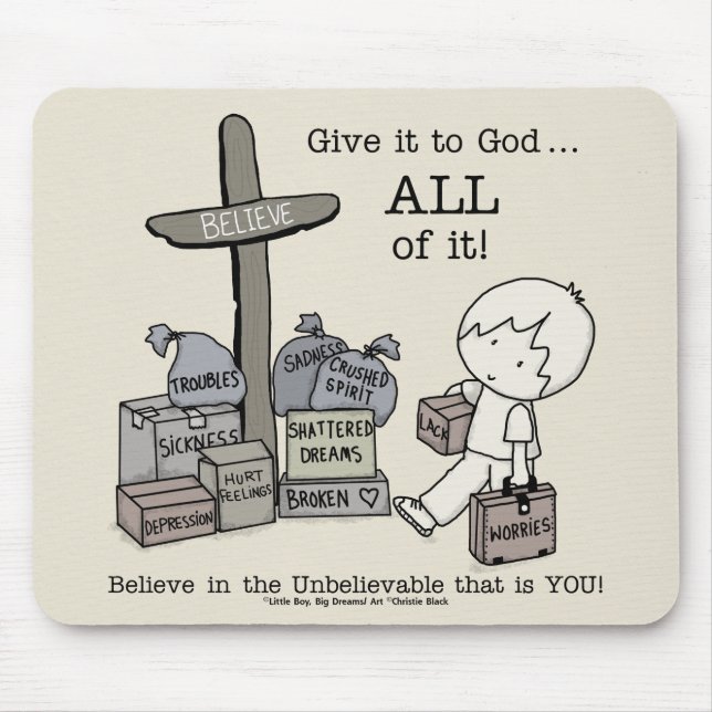 Give it ALL to God Mouse Mat (Front)