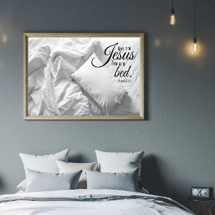 GIVE IT TO JESUS Psalm 127 Christian Quote Poster