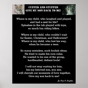 GIVE ME BACK MY SON poem Poster