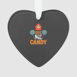 Give Me Candy Halloween Ghost_1 Ornament