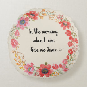 Give Me Jesus Hymn Quote Pillow
