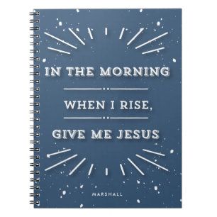 Give Me Jesus Typographic Personalised Devotional Notebook