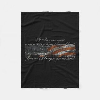 Give Me Liberty Or Give Me Death Patrick Henry Ful Fleece Blanket