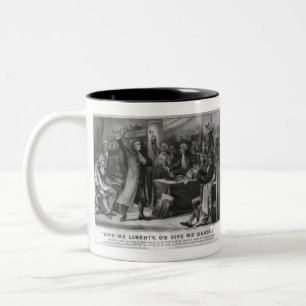 Give me liberty, or give me death Two-Tone coffee mug