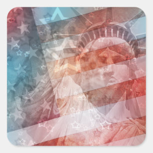 Give Me Liberty Square Sticker