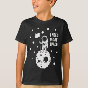 Give Me More Space Funny Astronaut Moon Star Humor T-Shirt