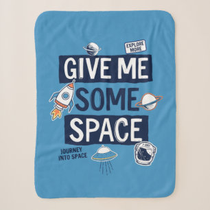 Give Me Some Space Sherpa Blanket
