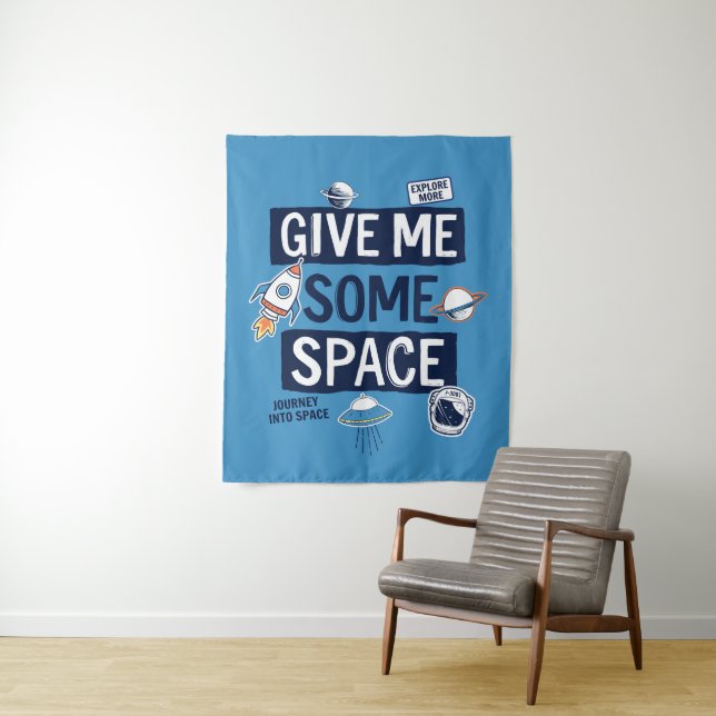 Give Me Some Space Tapestry (In Situ)
