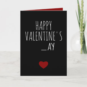 Give me the 'D' tonight Funny Naughty happy Vday H Holiday Card