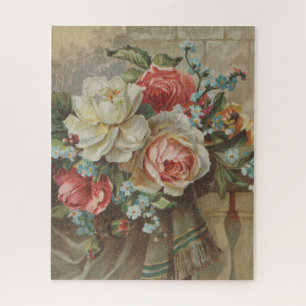 Give me thine heart Antique Cottagecore Valentine Jigsaw Puzzle