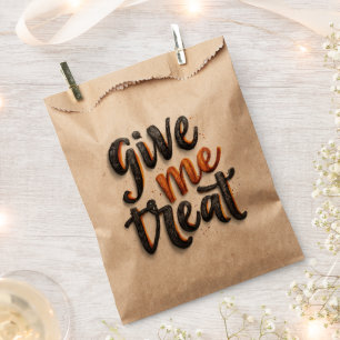 Give Me Treat Halloween Candy Favour Bags