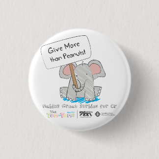 Give More than Peanuts! 3 Cm Round Badge