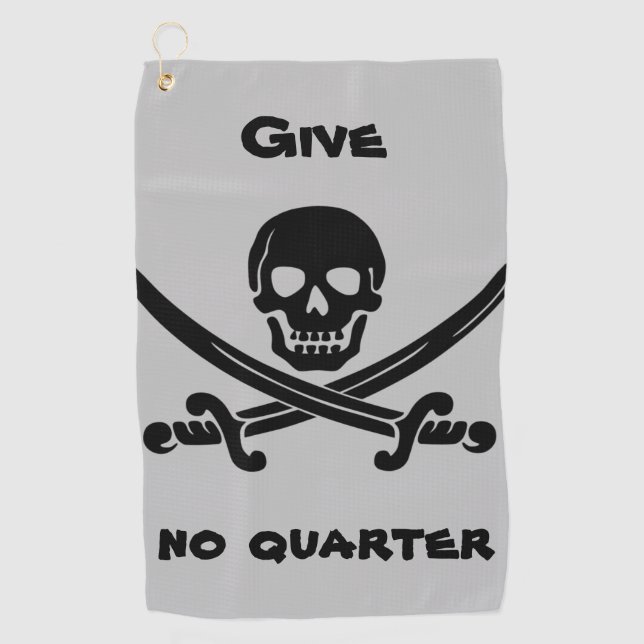 Give no Quarter Golf Towel (Front)