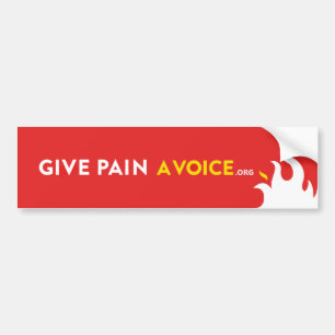 Give Pain A Voice Bumper Sticker