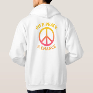 'Give Peace a Chance' Adult Pullover Hoodie