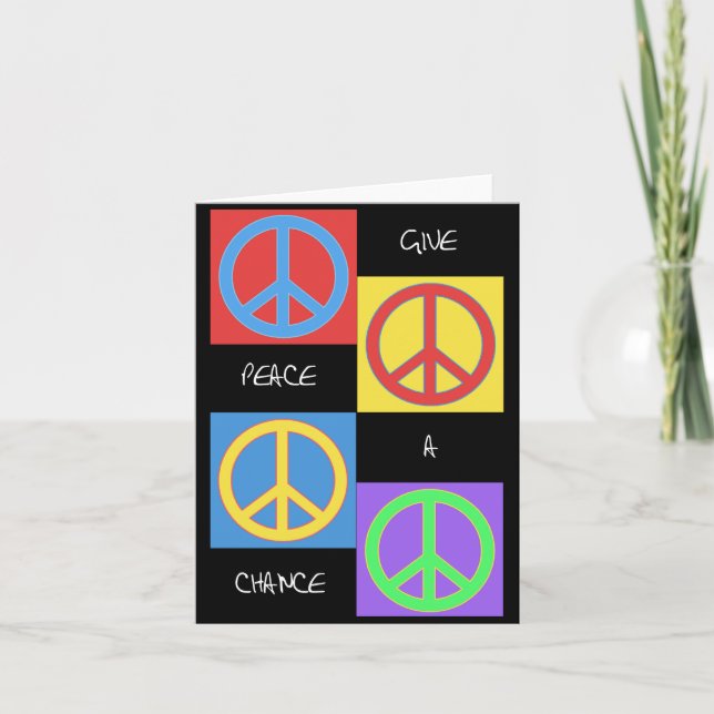 Give Peace a Chance Pop Card (Front)