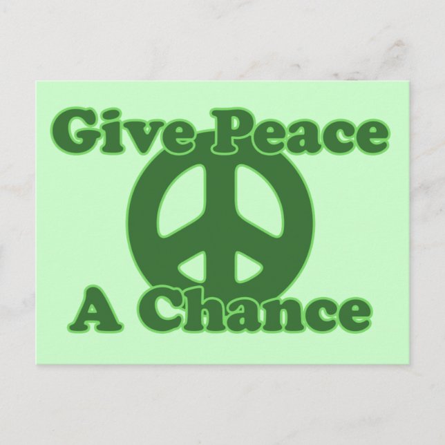 Give Peace a Chance Postcard (Front)