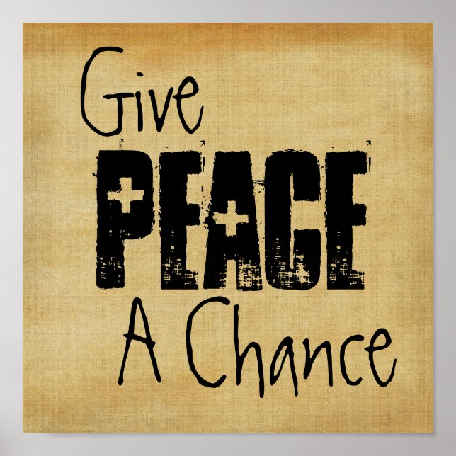 Give Peace A Chance Poster Print (Front)