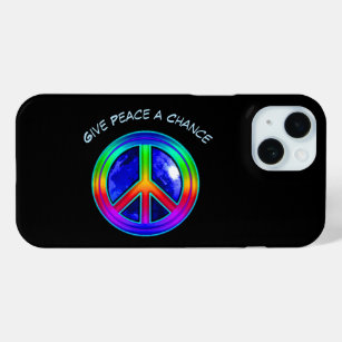 Give Peace a Chance Rainbow iPhone 15 Case