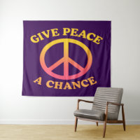 'Give Peace a Chance' Tapestry